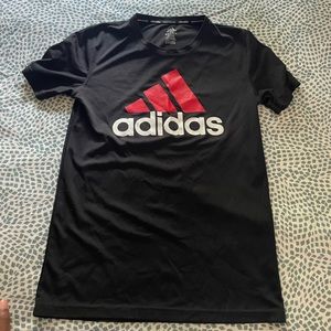 Black and red adidas shirt